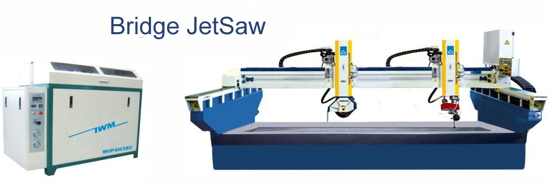 bridge saw and waterjet combined in one machine