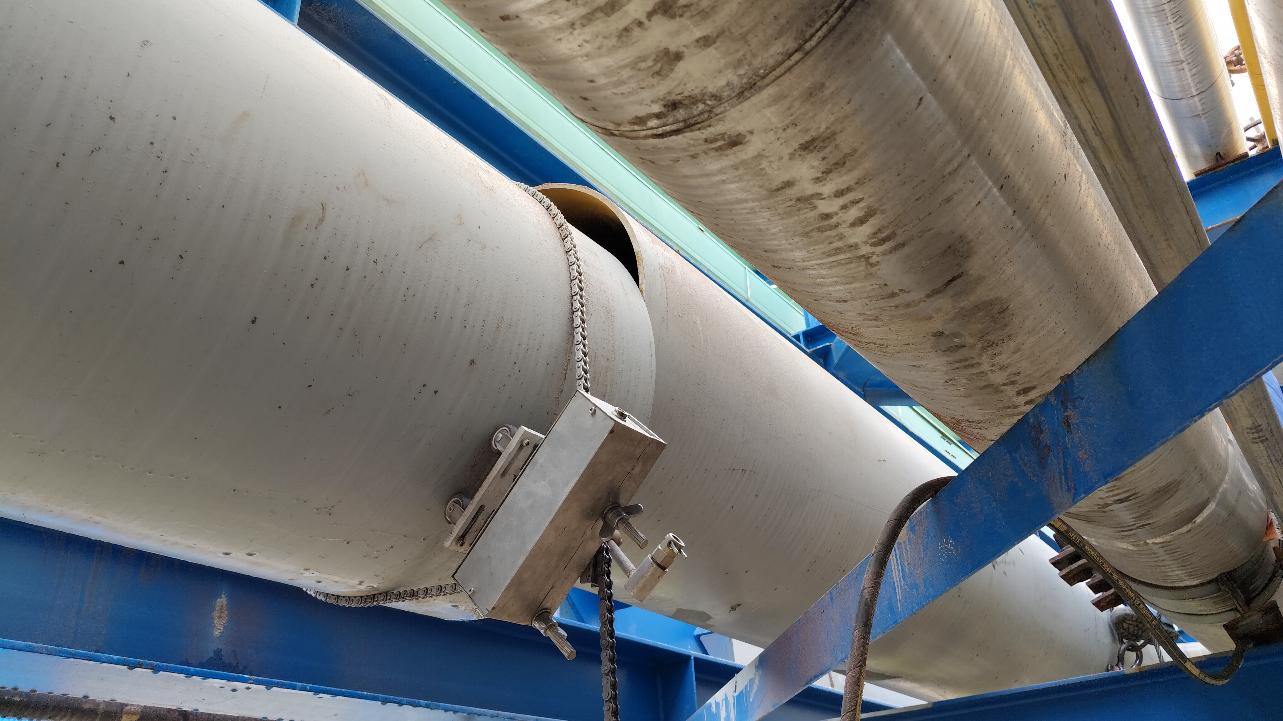 portable waterjet cut pipeline